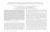 Modeling Gene Transcriptional Regulation by Means of … · 2018-08-09 · Modeling Gene Transcriptional Regulation by Means of Hyperplanes Genetic Clustering Fabrizio Frasca , Matteo