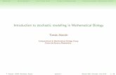 Introduction to stochastic modelling in Mathematical Biologykinetic/biomat13/IMG/courses/alarcon/alarc… · Speci c to mathematical biology 1 L.J.S. Allen. An introduction to stochastic
