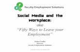 Social Media and the Workplace · Social Media and the Workplace Harassment – Equality Act 2010 •S.26 EqA – ^unwanted conduct related to a protected characteristic that has
