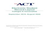 Electronic Student Record Layout - Welcome to Encourapages.nrccua.org/rs/514-WFI-660/images/Electronic Student... · 2020-08-02 · Electronic Student Record Layout Colleges & Universities