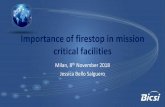 Importance of firestop in mission critical facilities · 2018-11-12 · Why Smoke & Fire are key concerns? • 3/4 of all fire deaths are caused by smoke inhalation • Approximately