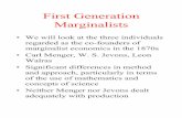 First Generation Marginalistscontents.kocw.or.kr/document/11 First Generation of Marginalists.pdf · Classical water/diamond paradox. Valuation of Consumption Goods. I II. III. IV: