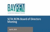 SCTA RCPA Board of Directors Meeting · Innovative Approaches to Improving Energy Code Compliance Energy Code and Accessory Dwelling Units: Meeting Local Housing Need Efficiently