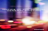 WIRECARD AG NOTICE OF THE ANNUAL GENERAL MEETING · ANNUAL GENERAL MEETING OF WIRECARD AG with registered seat in Aschheim ISIN: DE0007472060 We hereby notify the shareholders of