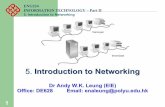 ENG224 INFORMATION TECHNOLOGY – Part IIem/it0506pdf/5 Intro to Networking.pdf · 2 ENG224 INFORMATION TECHNOLOGY – Part II 5. Introduction to Networking References • Held G.,