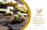GLOBAL METALS AND MINING CONFERENCE...BMO – 28TH GLOBAL METALS AND MINING CONFERENCE FEBRUARY 2019 2 DISCLAIMER The name 'Presenter' refers to Pan African Resources PLC and its advisors,