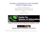 Analytic Combinatorics (of P. Flajolet) Proﬁle of Digital ... · Analytic Combinatorics (of P. Flajolet) Proﬁle of Digital Trees ... Analysis of Algorithms and Analytic Information