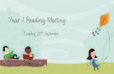 Year 1 Reading Meeting - files.schudio.com · Year 1 Reading Meeting Tuesday 26th September. Decoding/ Phonics Comprehension Enjoyment Reading consists of… Why teach Phonics? •The
