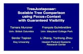 TreeJuxtaposer: Scalable Tree Comparison using Focus+Context …tmm/courses/cpsc533c-04-spr/slides/lect12.… · – moving outside the frustum – occlusion – culling at subpixel