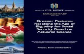 Greener Pastures: Resetting the Age of Eligibility for ...€¦ · Vice President, Research. Commentary No. 475 April 2017. Retirement Saving and Income. C.D. Howe Institute publications