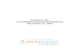 Ironshore Inc. Consolidated Financial Statements December ... · Ironshore Inc. Notes to consolidated financial statements (Expressed in thousands of U.S. dollars, except share data)