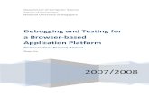 Debugging and Testing for a Browser-based …henz/students/richard.pdfDebugging and Testing for a Browser‐based Application Platform (HYP H041240) Page 9 the web browser, in which