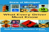 What Every Driver Must Know (SOS-133) Driver Manual.pdf · Must Know. In it, you will find information about driver’s licenses, teens and driving, common traffic rules, signs and