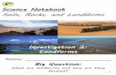 Investigation 2: Landformselemsciencecpp.weebly.com/uploads/2/.../soils_rocks_and_landform… · Landforms Science Notebook Soils, Rocks, and Landforms Big Question: ... M3.1 Explore