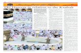 The Hateem in relation to the Kaabah · The Hateem is noted for at least two events in the history of reli-gion. The first is the rediscovery of the well of Zam-zam by Abdul Muttalib,