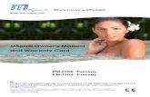 MSpa® Owner’s Manual and Warranty Card€¦ · damage during the early months of pregnancy, pregnant or possibly pregnant women should limit spa water temperatures to 38°C(100°F).