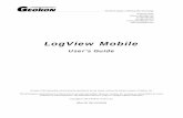 LogView User Interface - GEOKON · 2018-04-16 · 1. Installing LogView Mobile It is assumed that the user is familiar with the operation of the Hand -Held Device (HHD) as well as
