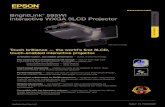 SP S BrightLink 595Wi Interactive WXGA 3LCD Projector · 2019-06-24 · BrightLink® 595Wi Interactive WXGA 3LCD Projector Specification Sheet | Page 2 of 6 Epson® The ultra-short-throw