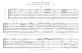 Joseph Haydn Sinfonia No. 1 - Free-scores.com · Joseph Haydn Sinfonia No. 1 I * This 'Presto' probably means about q = 136 - which is rather tricky; for private music making an Allegro