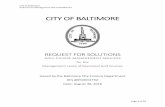 ITY OF ALTIMOREbbmr.baltimorecity.gov/sites/default/files... · 8/30/2016  · Golf Course Management RFS # B50004752 Page 6 of 74 The 9-hole Carroll Park course is the closest to