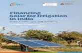 Financing Solar for Irrigation in India...public and private institutions, and engages with the wider public. In 2017, CEEW was once again featured extensively across nine categories