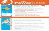 PowerNotes MARCH 2016 · these tips into your spring cleaning routine. 1. DUST ELECTRONICS Thoroughly dust computers, game consoles, TVs, etc. and unplug them ... WHITEN YOUR TEETH