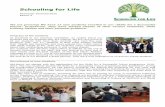 Schooling for Life...Schooling for Life Newsletter December2016 Edition 5 We are growing! We have 17 new students enrolled in our “Skills for a Successful Future” programme. They