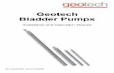 Geotech Bladder Pumps - U.S. Environmental€¦ · Geotech’s pneumatic Bladder Pumps operate with a unique air-driven action, ideal for both gentle low-flow sampling and high flow