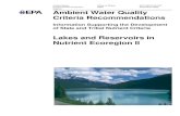 Information Supporting the Development of State and Tribal ... · Tribes, and other authorized jurisdictions to develop water quality criteria and water quality ... the expert review