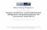 State Policies and Pakistani Migrant Organisations in ......The IMI Working Papers Series The International Migration Institute (IMI) has been publishing working papers since its foundation