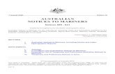 AUSTRALIAN NOTICES TO MARINERS · 2020-08-07 · NOTICES TO MARINERS Notices 585 - 641 Published fortnightly by the Australian Hydrographic Office Australian Notices to Mariners are
