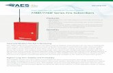 Smart Subscribers for Commercial Fire Alarm Systems 7788F ... · technology and traditional phone lines. AES-IntelliNet networks maximize RMR generated from network alarm communication