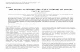The impact of human rights NGO activity on human right practices · In fact, most TAN literature centers on NGO development and activities (Cooley and Ron, 2002; Henderson, 2002;