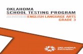 OKLAHOMA SCHOOL TESTING PROGRAM - sde.ok.gov...OKLAHOMA SCHOOL TESTING PROGRAM TEST BLUEPRINTE NGLISH LANGUAGE ARTS GRADE 3 numberof test items by standardo f the OklahomaA cademic