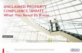 UNCLAIMED PROPERTY COMPLIANCE UPDATE What You Need to Know · Page 2 CPE and Support CPE Participation Requirements ‒To receive CPE credit for this webcast: You’ll need to actively