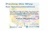Paving the Way for Immunization - WHO · 2012-11-09 · XX MEETING: “PAVING THE WAY FOR IMMUNIZATION” Washington DC, 17‐19 October 2012 Members 2012 Dr. Ciro A. de Quadros Executive