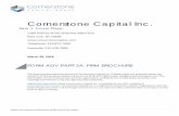 Cornerstone Capital Inc.€¦ · 28/03/2018  · FORM ADV PART 2A: FIRM BROCHURE . This brochure describes the services of Cornerstone Capital Inc. If clients have any questions about