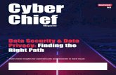 Data Security & Data Privacy: Finding the Right Path · 2020-07-07 · that organizations consider most critical: are not ready to address data security risks of data breach victims