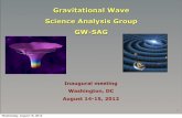Gravitational Wave Science Analysis Group GW-SAG · • Support mission studies and concept development for future space-based gravitational wave observatories, including where cost
