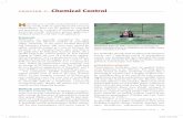 CHAPTER 7: Chemical Control · management plan, despite the relative low cost of control and the long-term beneﬁts. Methods and Timing For yellow starthistle control, herbicides