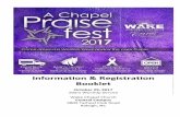 Information & Registration Booklet€¦ · also worked with some of the nation’s premier artists, such as Twinkie Clark, Dorinda Clark Cole, Karen Clark Sheard, Shirley Caesar,