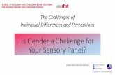 Is Gender a Challenge for Your Sensory Panel? Gender... · relevant to general sensory panel work, but not all Women, on average, may have better memory, language and communication