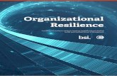 Organizational Resilience â€¢ Organizational Resilience is the ability of an organization to anticipate,