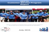 SEPTA Customer Service Program Report · businesses with whom they interact daily. Our customers increasingly rely on us as their chosen and ... harder when we fail. We succeed by