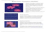 Complex Multi-Color Sashiko Embroidery Sashiko. The descriptions and definitions of different Sashiko