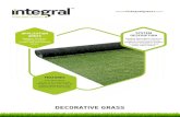 integral dekorative grass - ENG€¦ · Synthetic Grass Joint Tape Subbase INSTALLATION METHOD Protective and sand-holding material under the grass carpet is spread by wetting it.