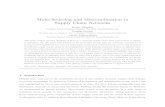 Multi-Sourcing and Miscoordination in Supply Chain Networkskostasb/publications/multisourcing... · 2017-08-13 · supply chain and identify general conditions under which the endogenously