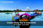 9th Annual Chazen India Tour - Columbia Business …...All the flavors! –Mumbai (financial center), Delhi (political center), Jaipur (cultural center), Agra (Wonder of the World!)