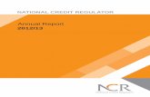 Annual Report 2012/13 - ncr.org.za Reports/NCR+ANN… · 6 NCR Annual Report I 2012/2013 Executive Summary The National Credit Act has served South Africa well, as it provides for