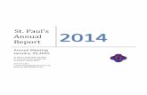 St. Paul's Annual 2014 Reportstpaulsmaine.org/wpblog/wp-content/uploads/2015/04/St... · 2015-04-06 · St. Paul's Annual 2014 Report Page 3 ST. PAUL’S EPISCOPAL CHURCH BRUNSWICK,
